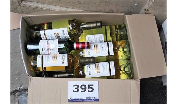 14 flessen à 37,5cl plus 4 flessen à 75cl div witte wijn Chateau Bertinerie